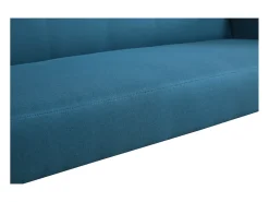 Sofá escandinavo convertible 3 plazas terciopelo azul BERLIN
