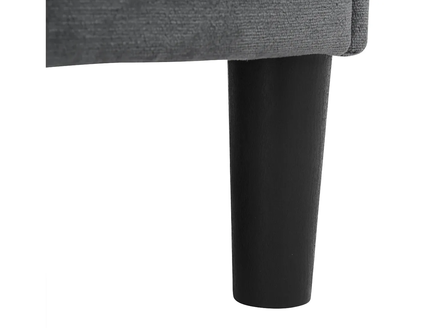 Sofá esquinero derecho - Sofá con 2 portavasos y cargador USB - lino gris