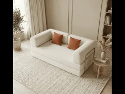 Sofá Kaia Convertible - blanco/mango
