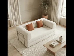 Sofá Kaia Convertible - blanco/mango