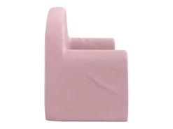 Sofá para niños de 2 plazas felpa suave rosa ES585901