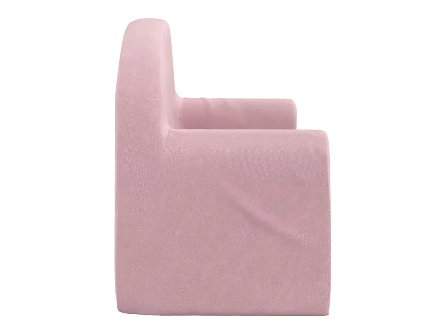 Sofá para niños de 2 plazas felpa suave rosa ES585901