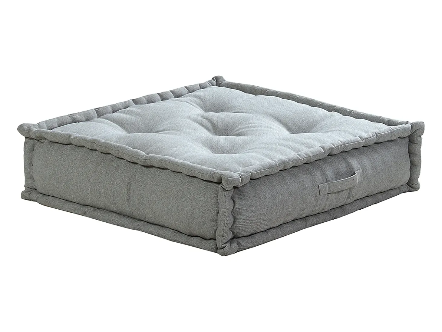Sofá rinconera abierto modular de tela color gris DIROLA