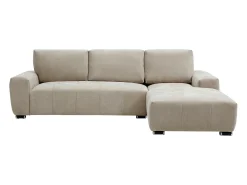 Sofá rinconera derecha de tela color beige MICHELIA