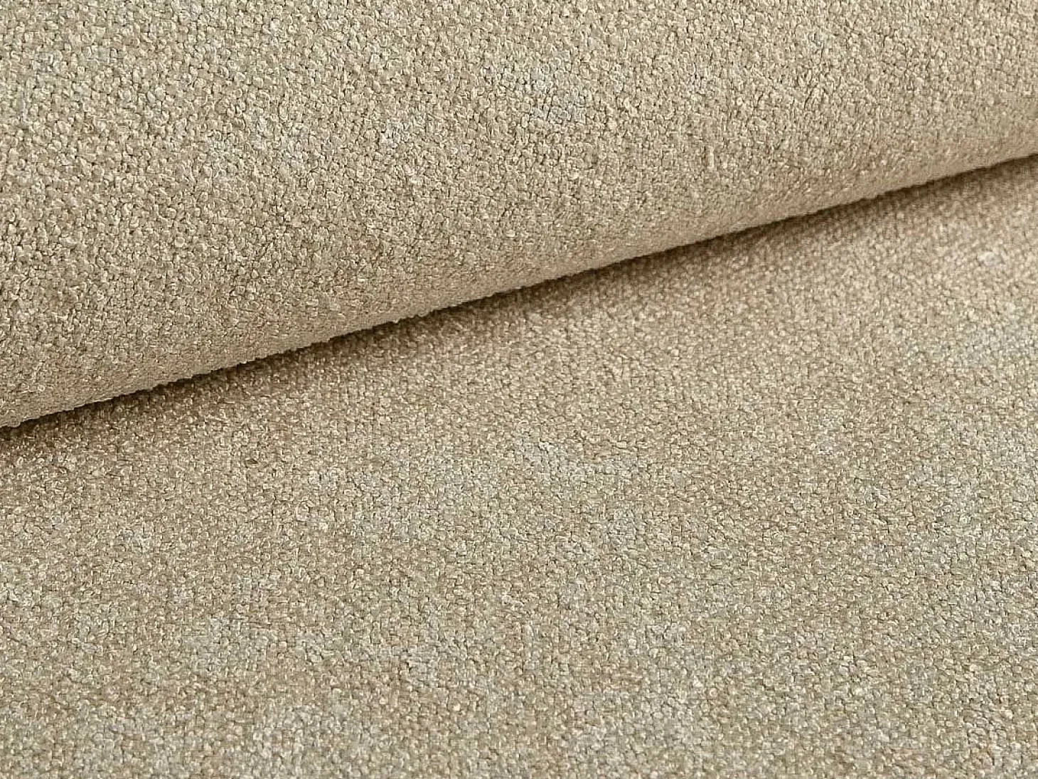 Sofá rinconera derecha de tela beige de 4 plazas FRIDORA