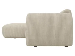 Sofá rinconera grande de pana beige POGNI