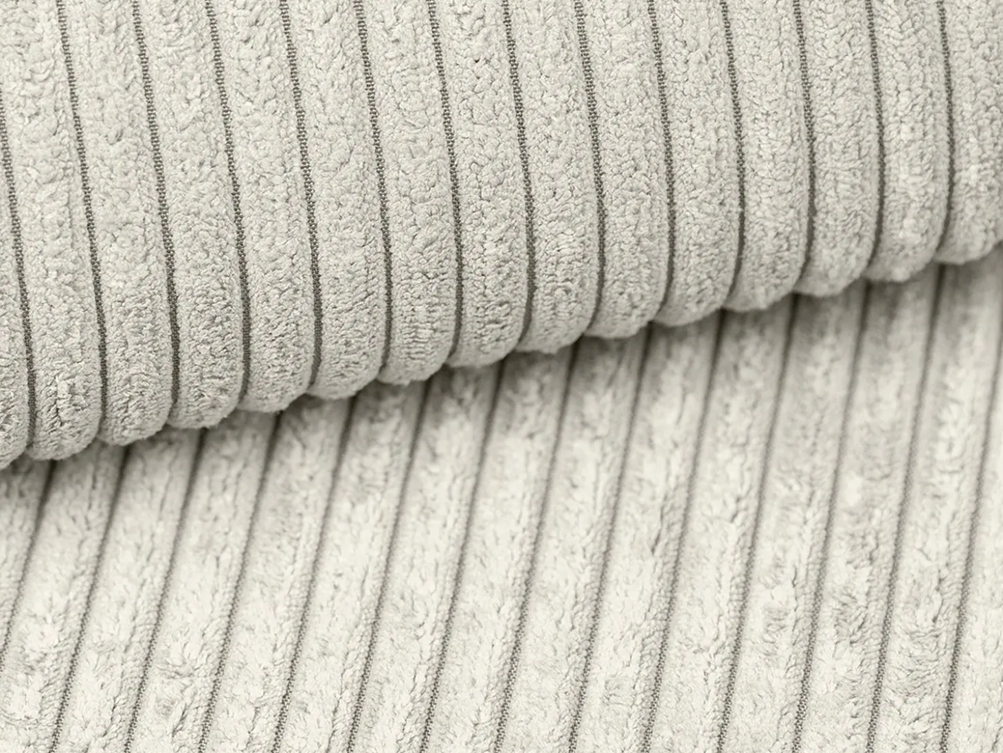 sofá rinconera izquierda de pana beige MONDOVI