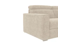 Sofá rinconera reversible convertible tipo italiano en tejido beige - Cama de 140 cm VIZIR