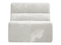 Sofá 94x110x79cm compacto envío comprimido asiento cómodo relleno espuma terciopelo blanco