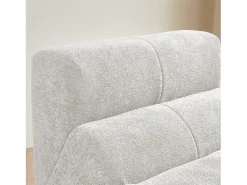 Sofá 94x110x79cm compacto envío comprimido asiento cómodo relleno espuma terciopelo blanco