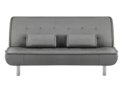 Sofa cama clic-clac microfibra en color gris MISHAN