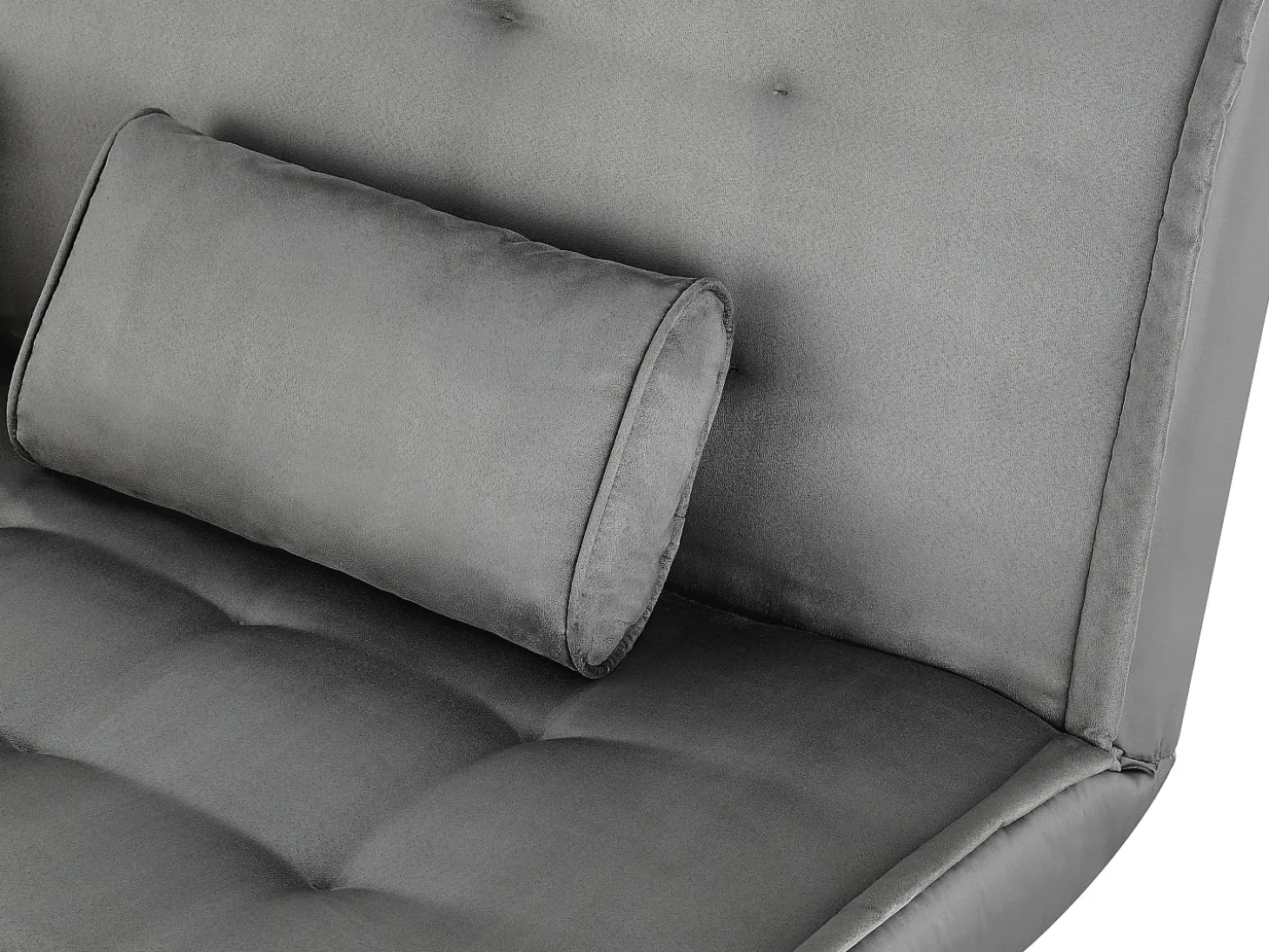 Sofa cama clic-clac microfibra en color gris MISHAN