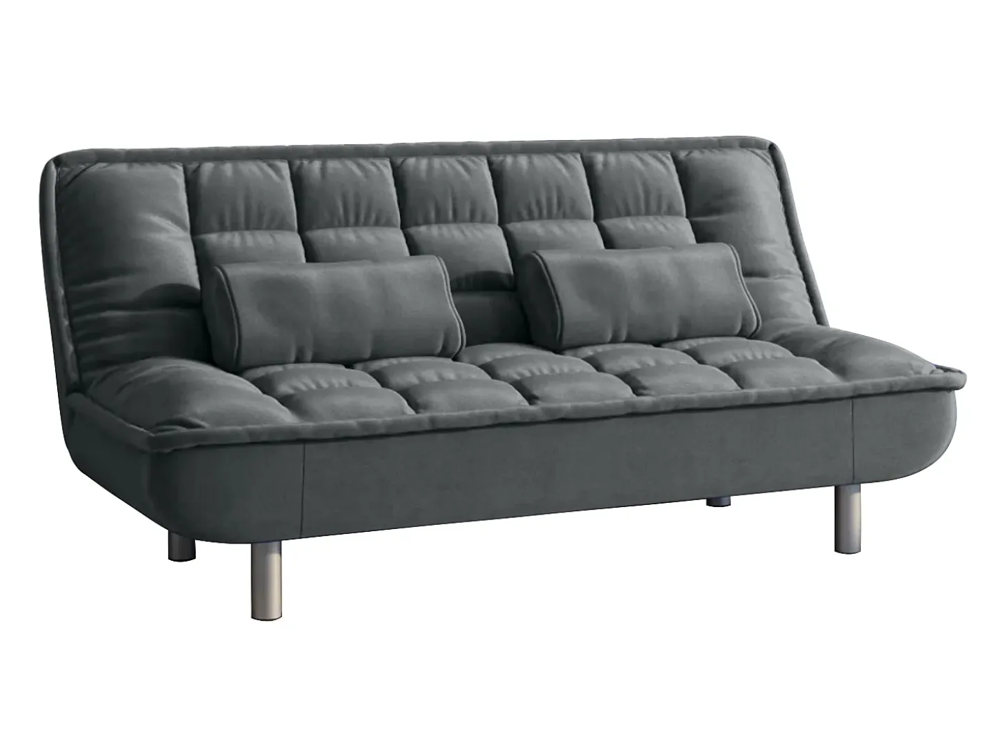Sofa cama clic-clac microfibra en color gris MISHAN
