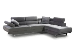 Sofa Rinconera Chaise Longue Executive 262cm Negro, Chaise Izquierdo
