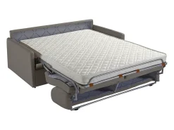 Sofá-cama de 3 plazas de terciopelo verde pino CALIFE
