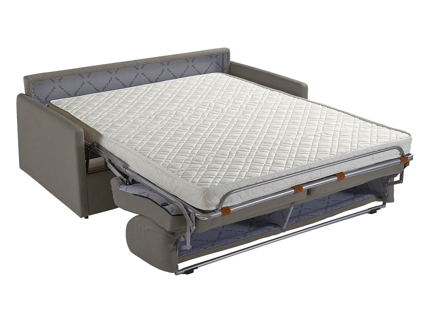 Sofá-cama de 3 plazas de terciopelo verde pino CALIFE