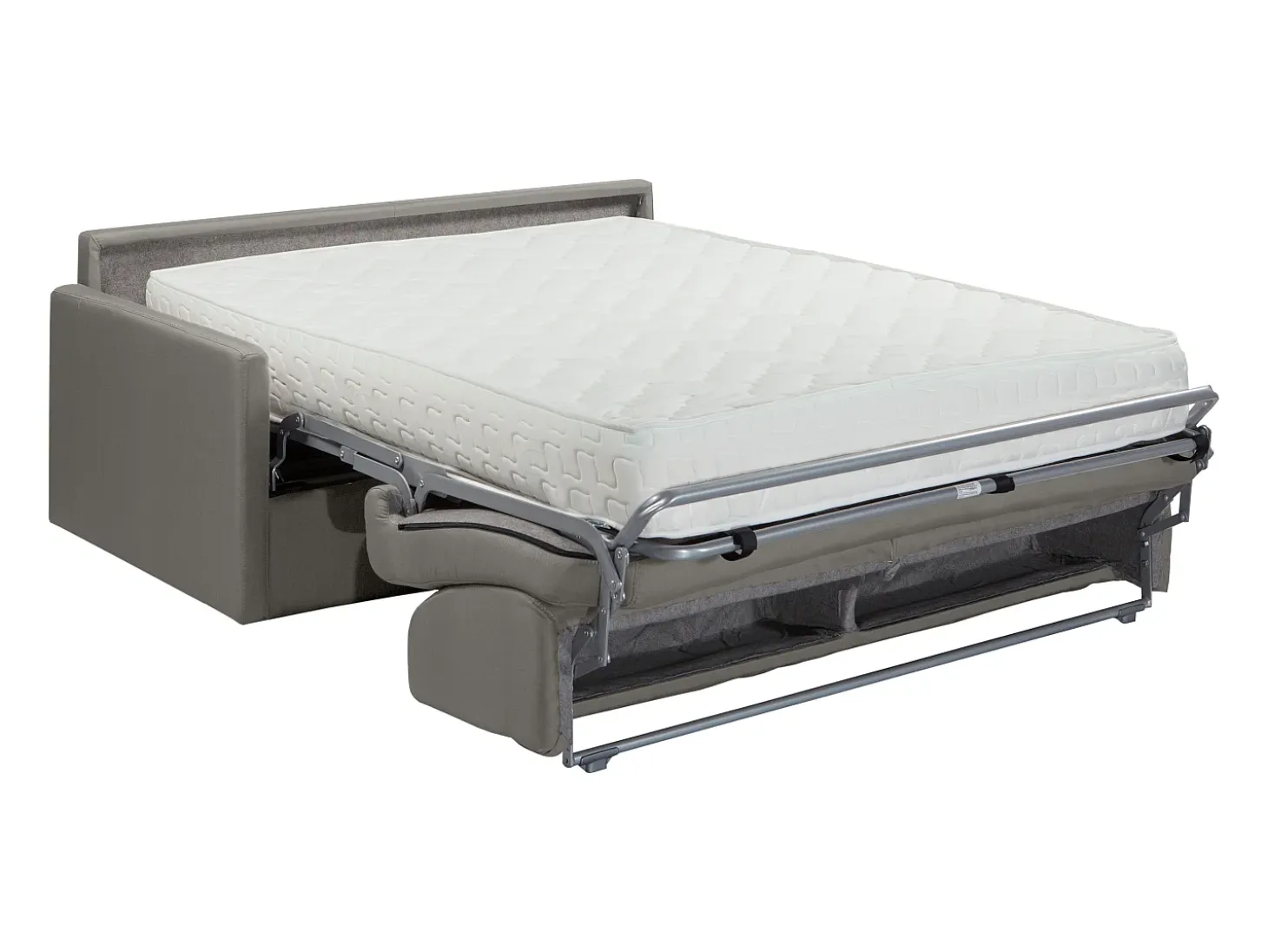 Sofá-cama exprés 4 plazas 22cm terciopelo verde pino CALIFE
