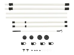 Soporte armario perchero telescópico regulable 305 cm blanco 03_0003505