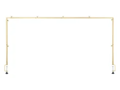 Soporte de Vara de Mesa SucceBuy con Pinzas, Soporte Arco de Mesa, Altura Ajustable 33-107 cm Longitud Ajustable 71.12-249 cm, Marco de Arco Metal