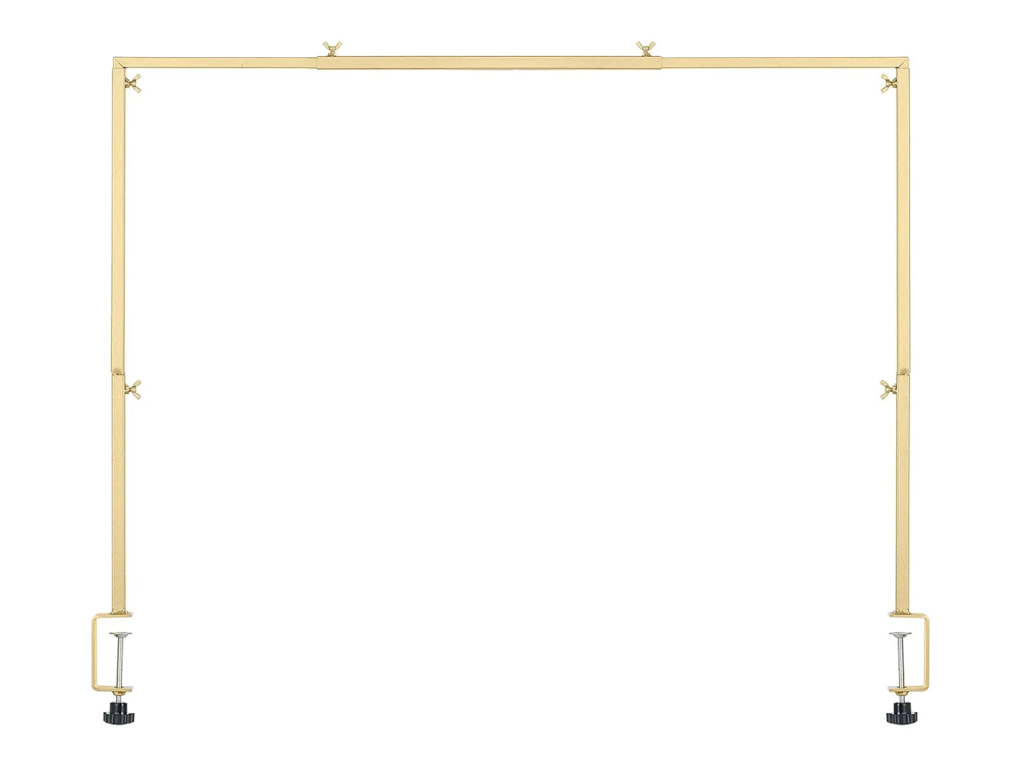 Soporte de Vara de Mesa SucceBuy con Pinzas, Soporte Arco de Mesa, Altura Ajustable 33-107 cm Longitud Ajustable 71.12-249 cm, Marco de Arco Metal