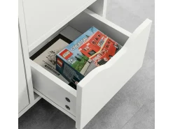 Soporte para Impresora de archivador de Oficina en casa, Armario de Almacenamiento sobre Ruedas, Color Blanco FBT105-W SoBuy ES