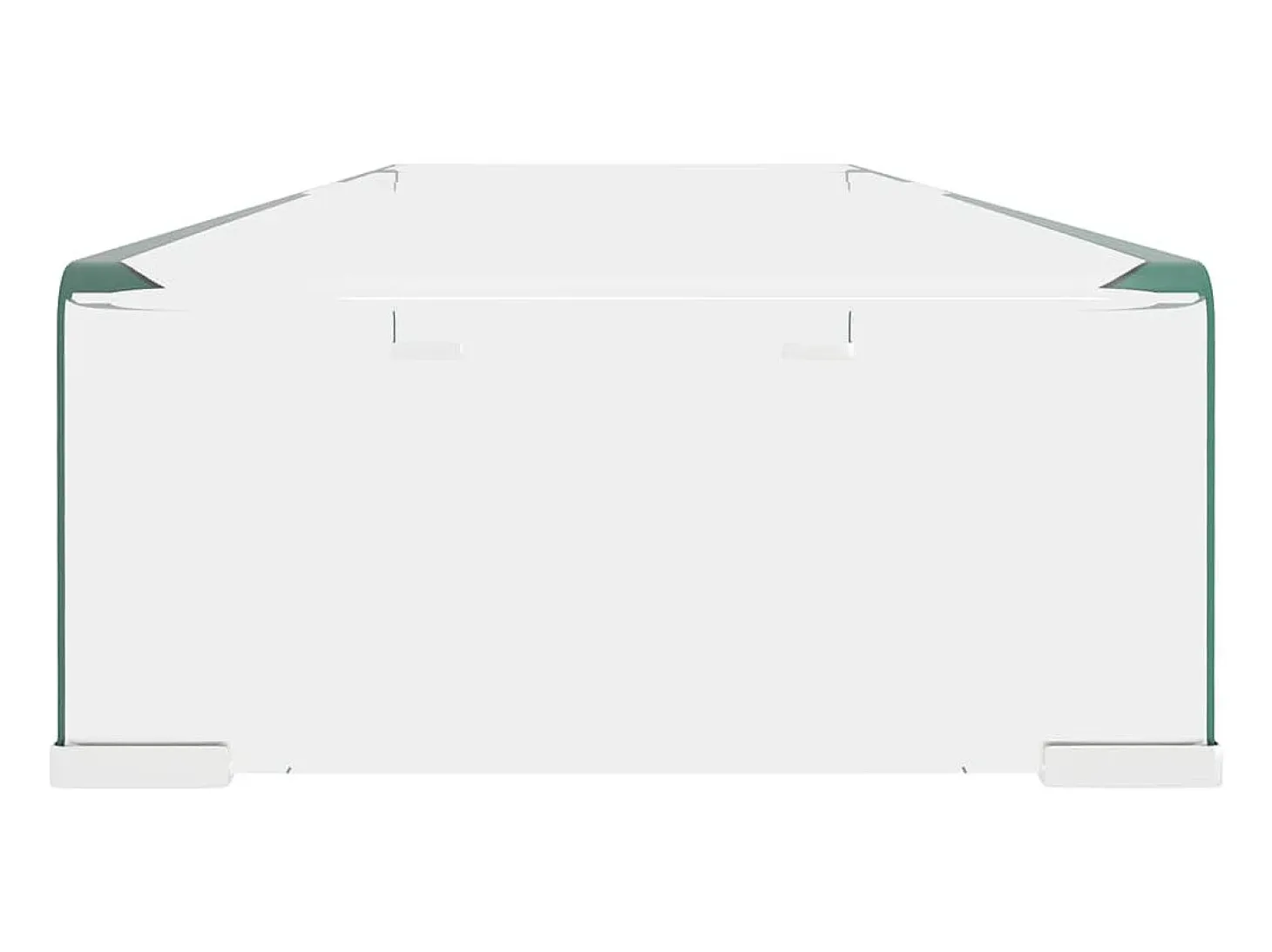 Soporte para TV/Elevador monitor cristal claro 100x30x13 cm