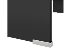 Soporte para TV/Elevador monitor cristal negro 80x30x13 cm