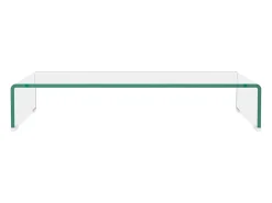 Soporte para TV/Elevador monitor cristal claro 70x30x13 cm ES836993