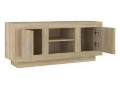 Stephen Mueble de TV madera contrachapada roble Sonoma 102x35x45 cm