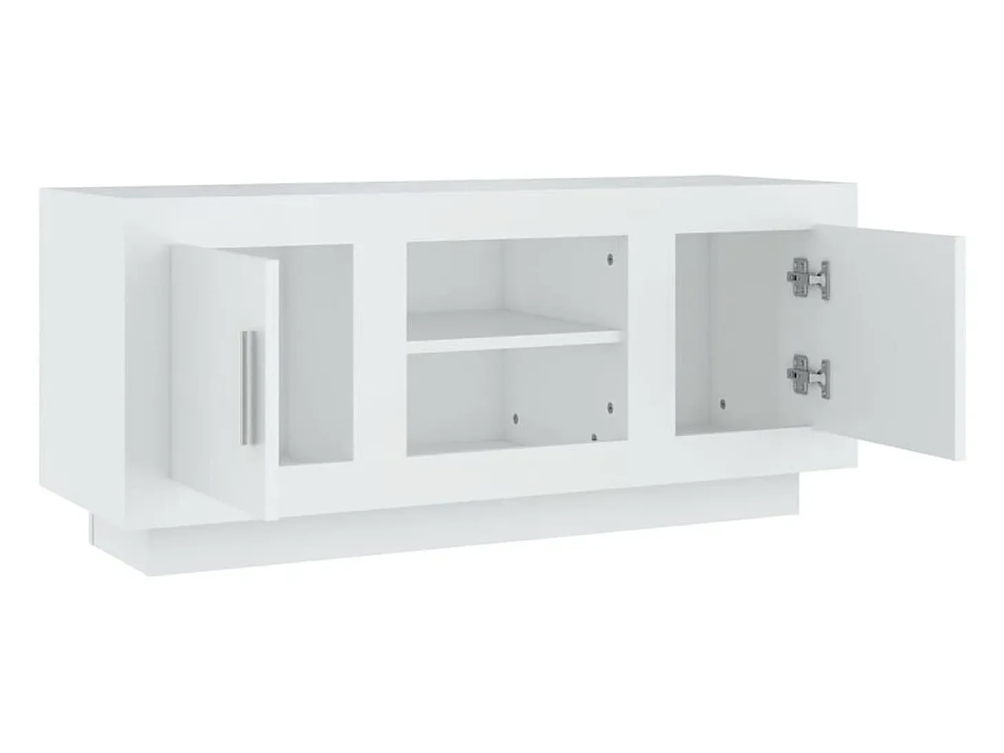 Stephen Mueble para TV madera contrachapada negro 102x35x45 cm