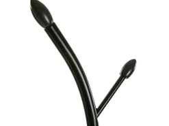 Swindon Perchero de Pie de Estilo Minimalista, Negro, 185x32x32cm