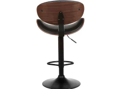 Taburete bar piel sintética negro Lote 2 MONTENEGRO