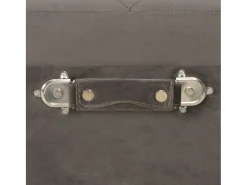 Taburete de almacenamiento de terciopelo gris de 40 cm