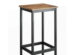 Taburete de bar conjunto de 2 roble rústico 32x28x78 fyrk