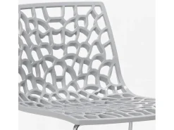 Taburete de bar de diseño Grand Soleil 64cm Mini Spider - Gris