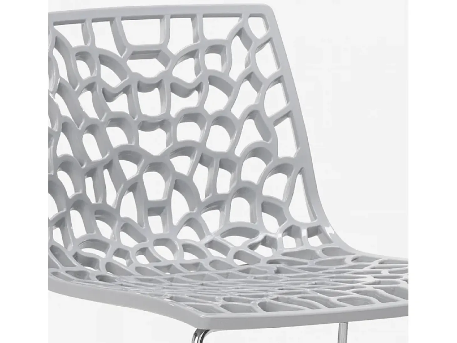 Taburete de bar de diseño Grand Soleil 64cm Mini Spider - Gris