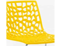 Taburete de bar de diseño Grand Soleil 64cm Mini Spider - Amarillo