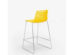Taburete de bar de diseño Grand Soleil 64cm Mini Spider - Amarillo