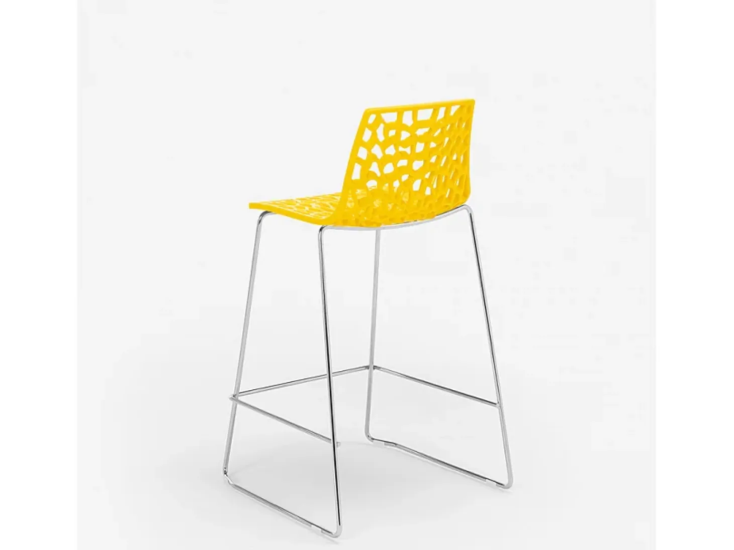 Taburete de bar de diseño Grand Soleil 64cm Mini Spider - Amarillo