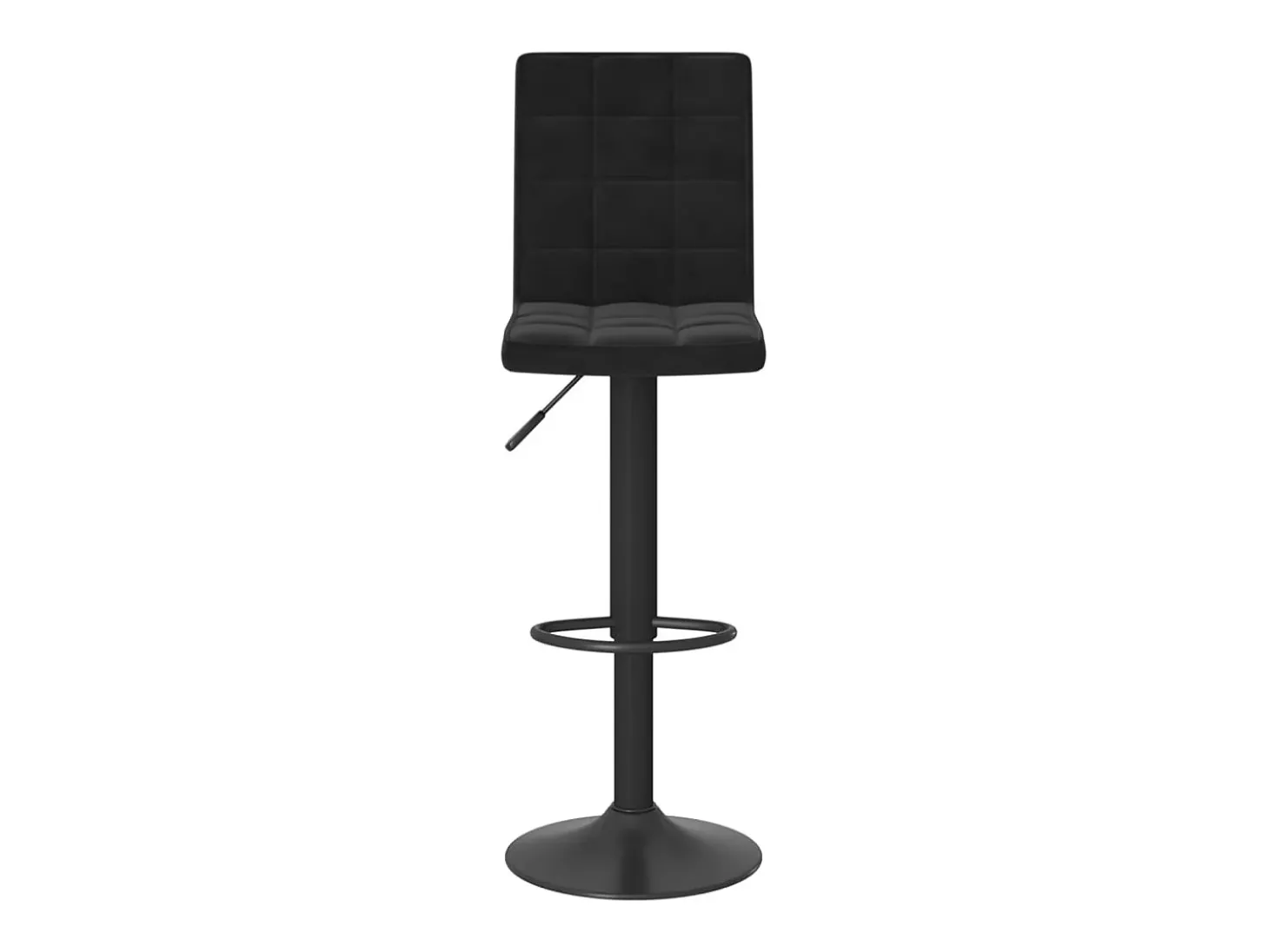 Taburete de bar de terciopelo negro