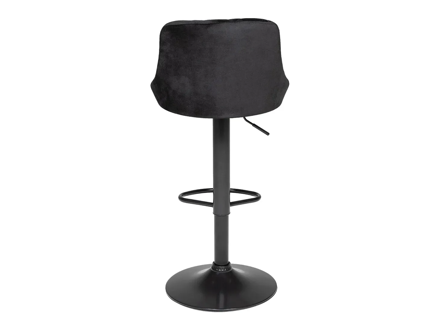 Taburete de bar de terciopelo negro ROBIN