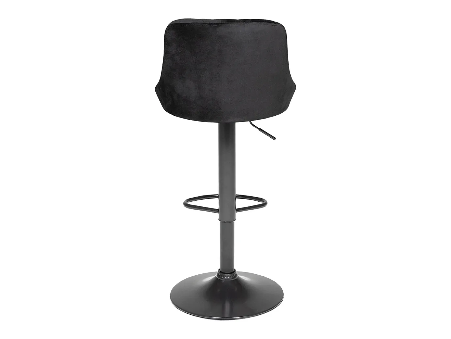 Taburete de bar de terciopelo negro ROBIN