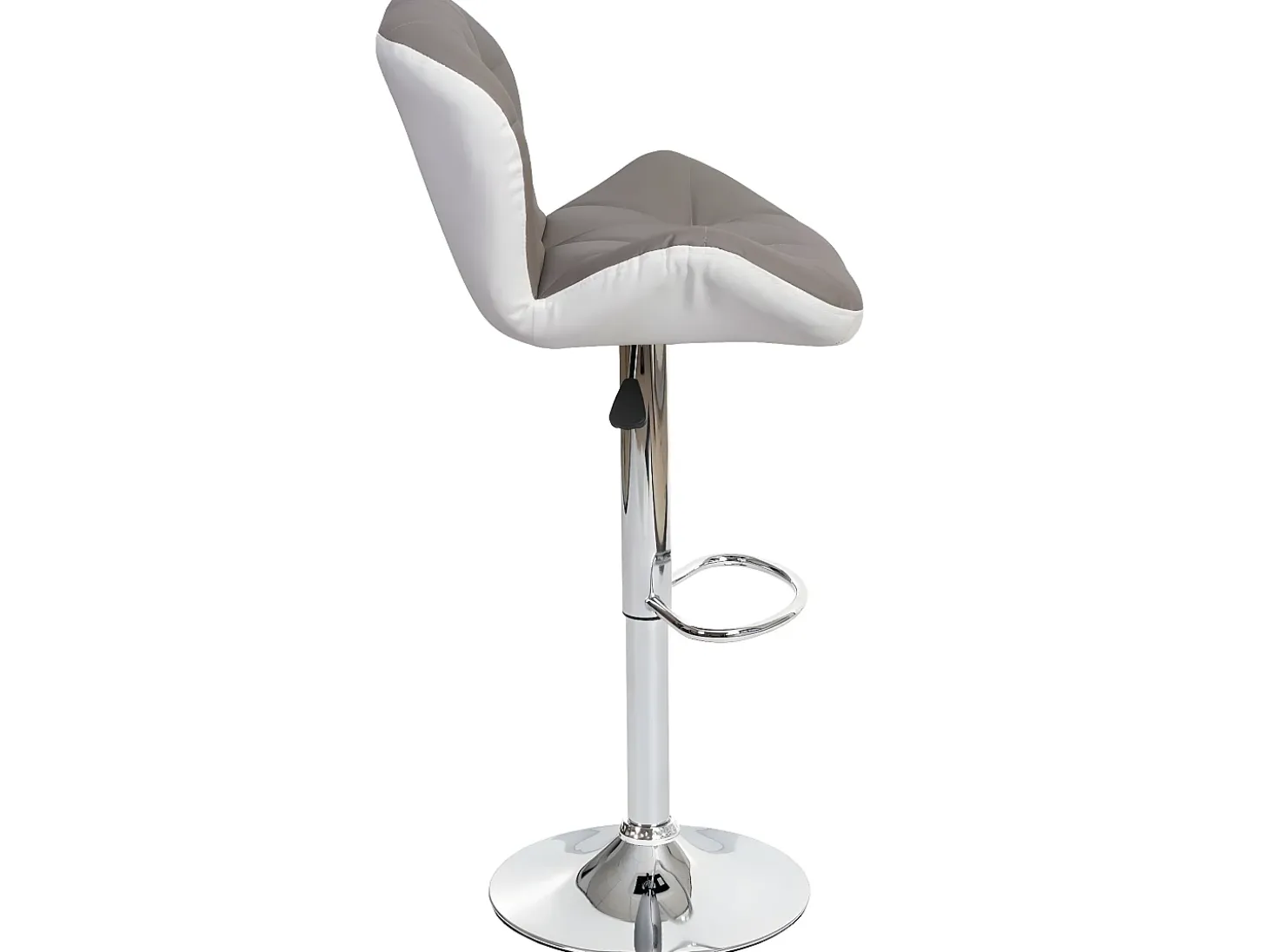 Taburete de bar MCW-A92, gris topo