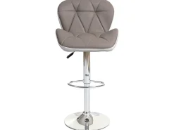 Taburete de bar MCW-A92, gris topo