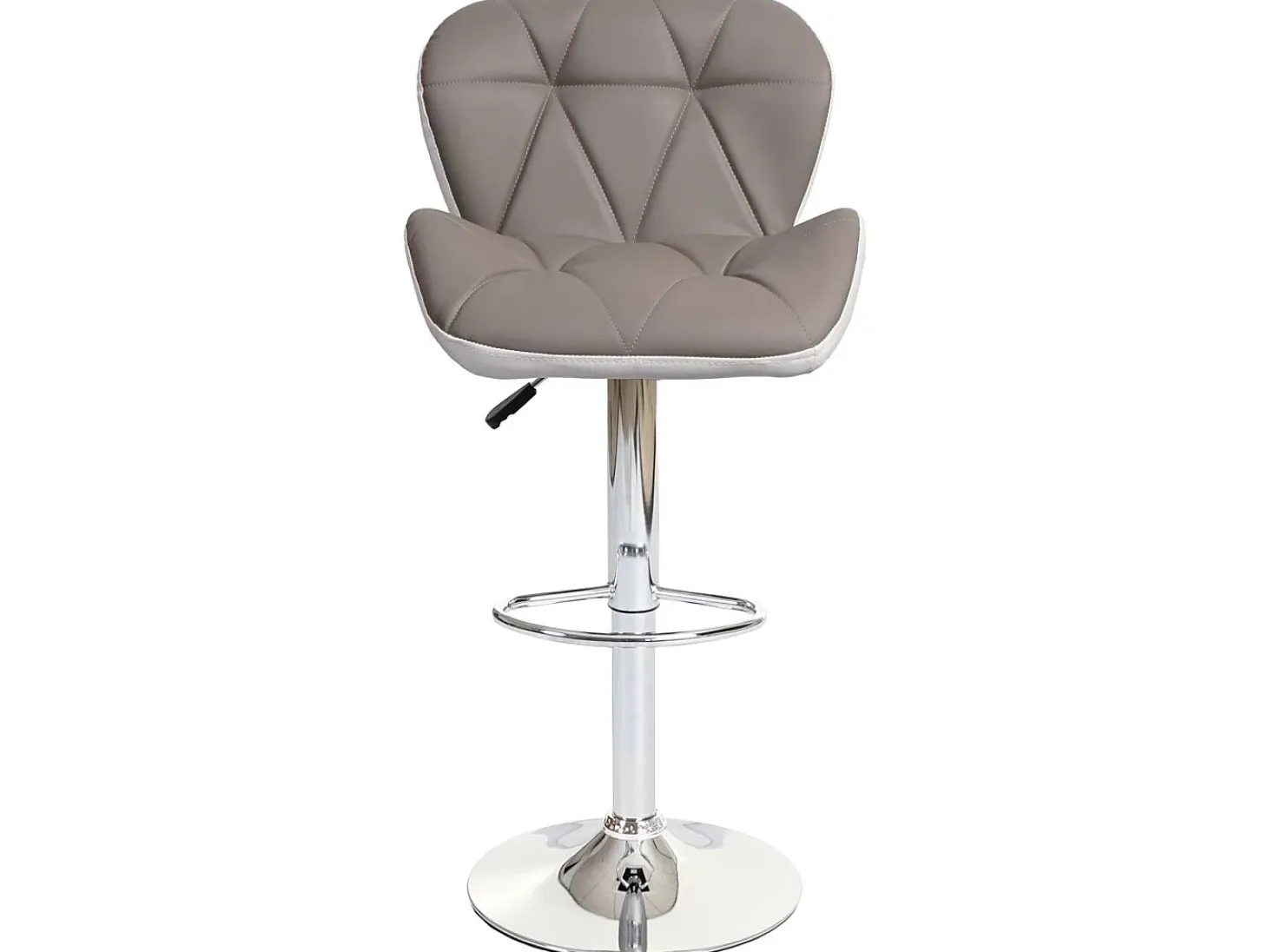 Taburete de bar MCW-A92, gris topo
