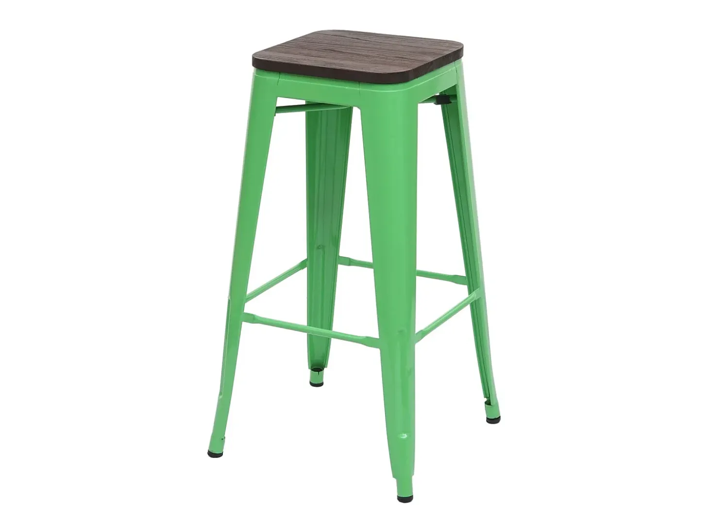 Taburete de bar MCW-A73 (juego de 4), verde