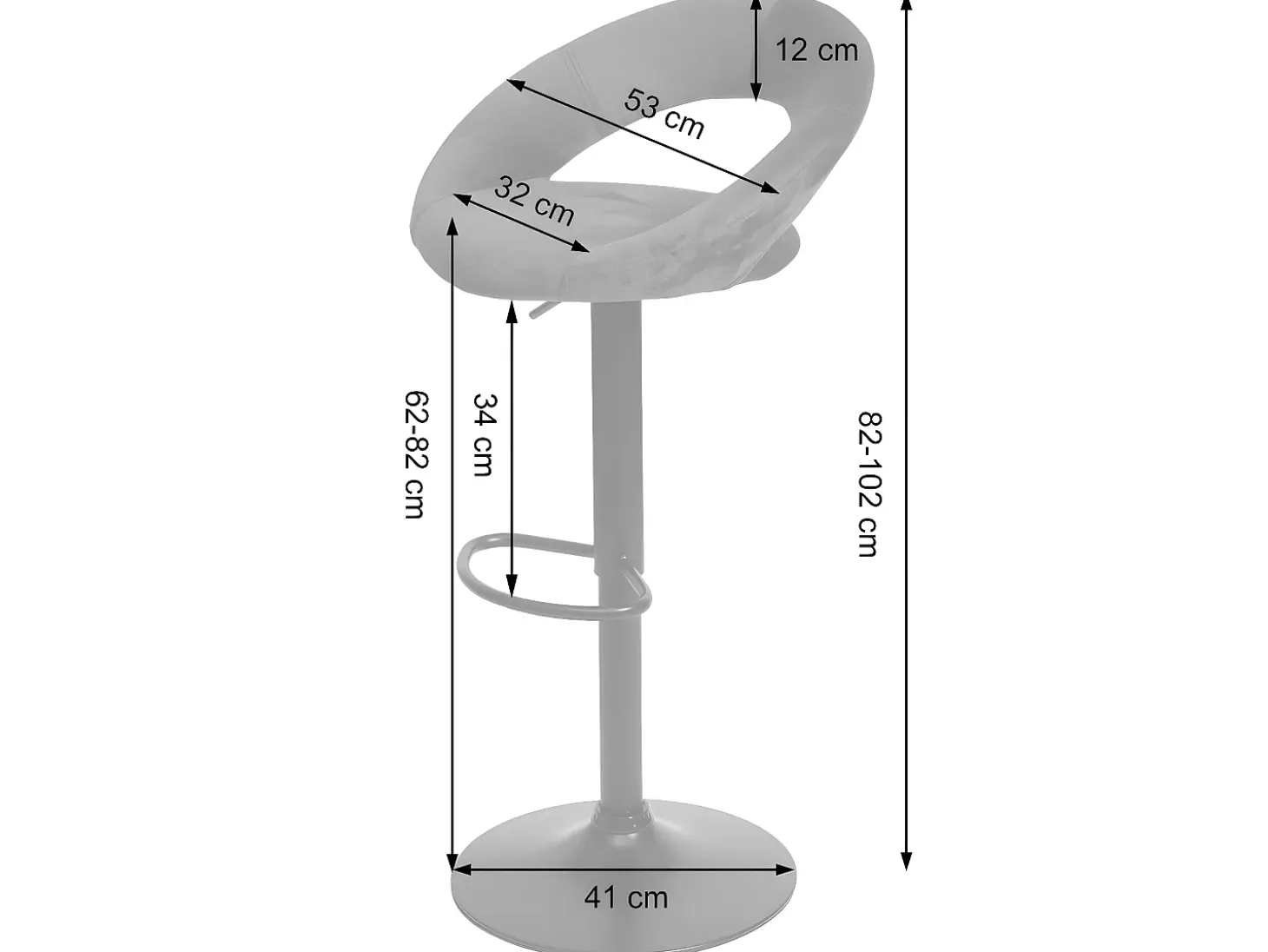 Taburete de bar MCW-F46 (juego de 2), terciopelo, azul petróleo