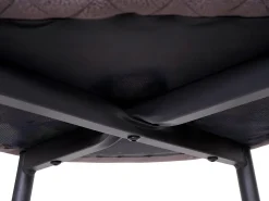 Taburete de bar MCW-H79, tela/textil gris oscuro