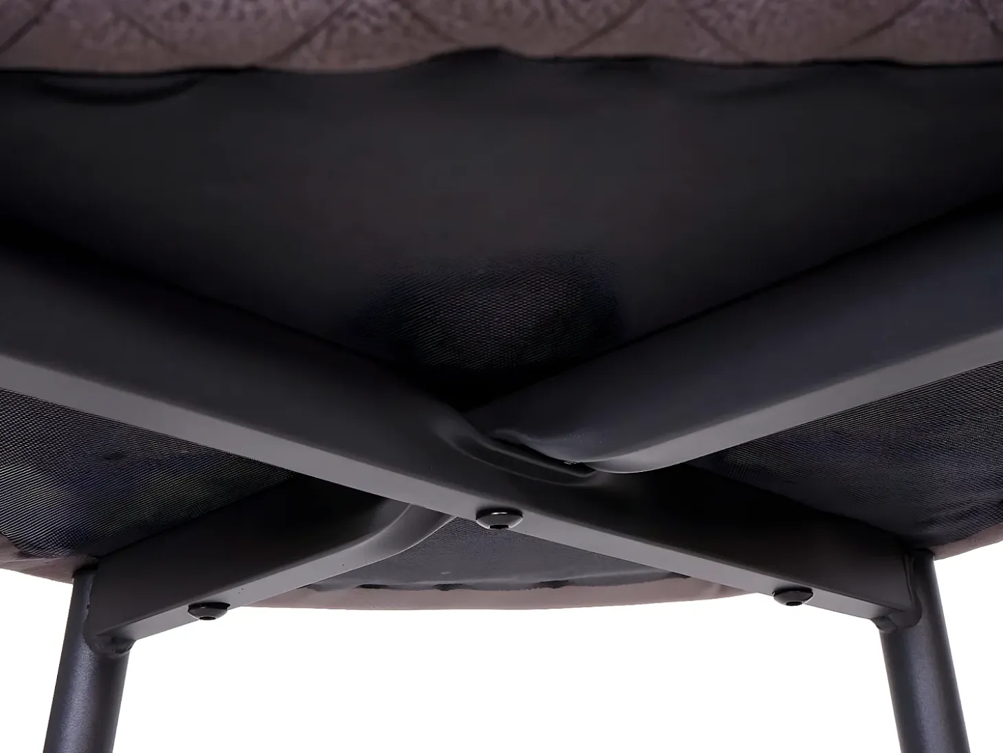 Taburete de bar MCW-H79, tela/textil gris oscuro
