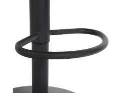 Taburete de bar MCW-M67, burdeos base negro